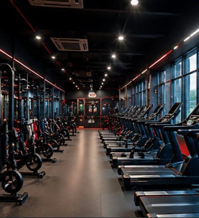 Premium fitness club interior